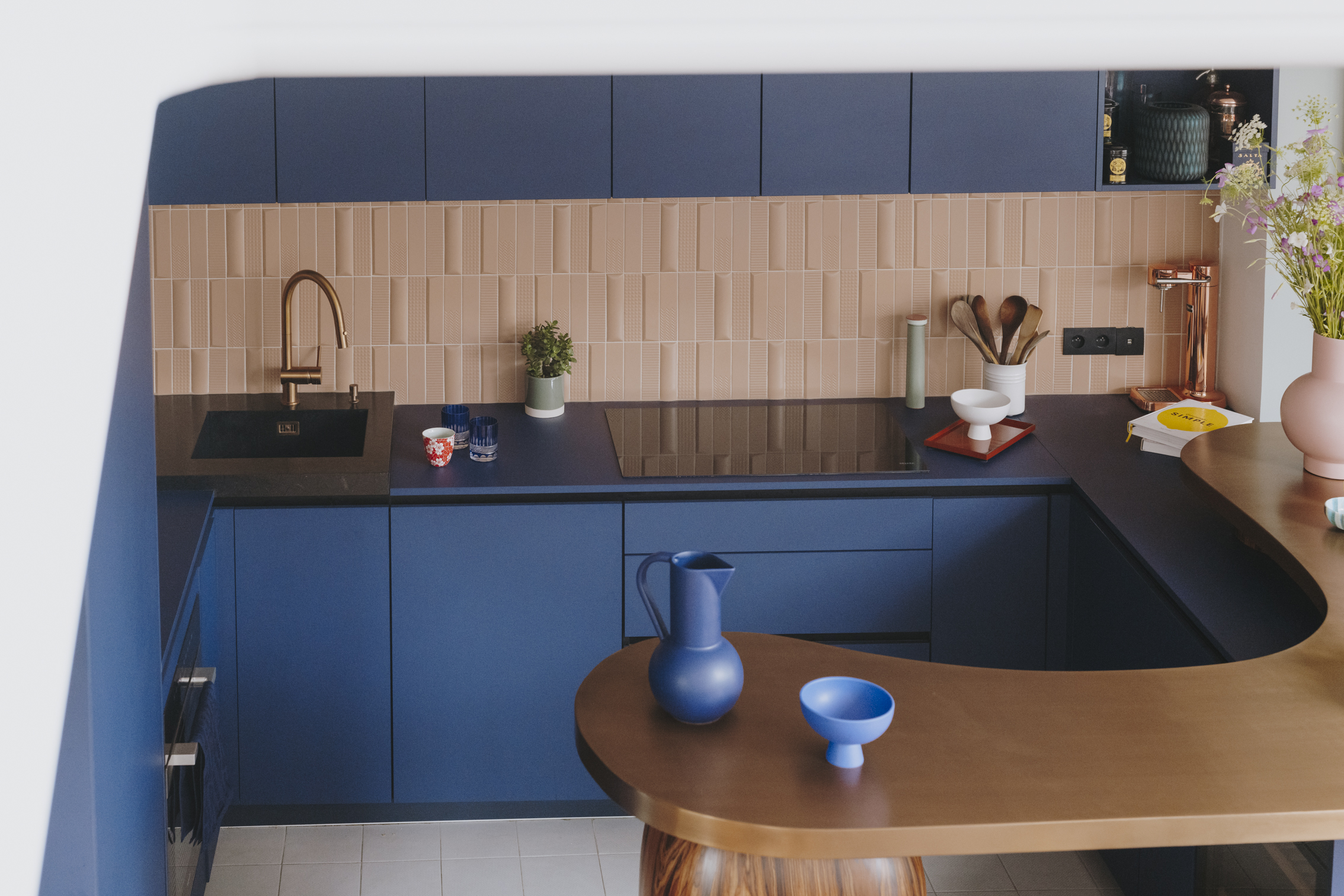 Cuisine Facade bleu tendance Perene Cuisine Facade bleu tendance Perene