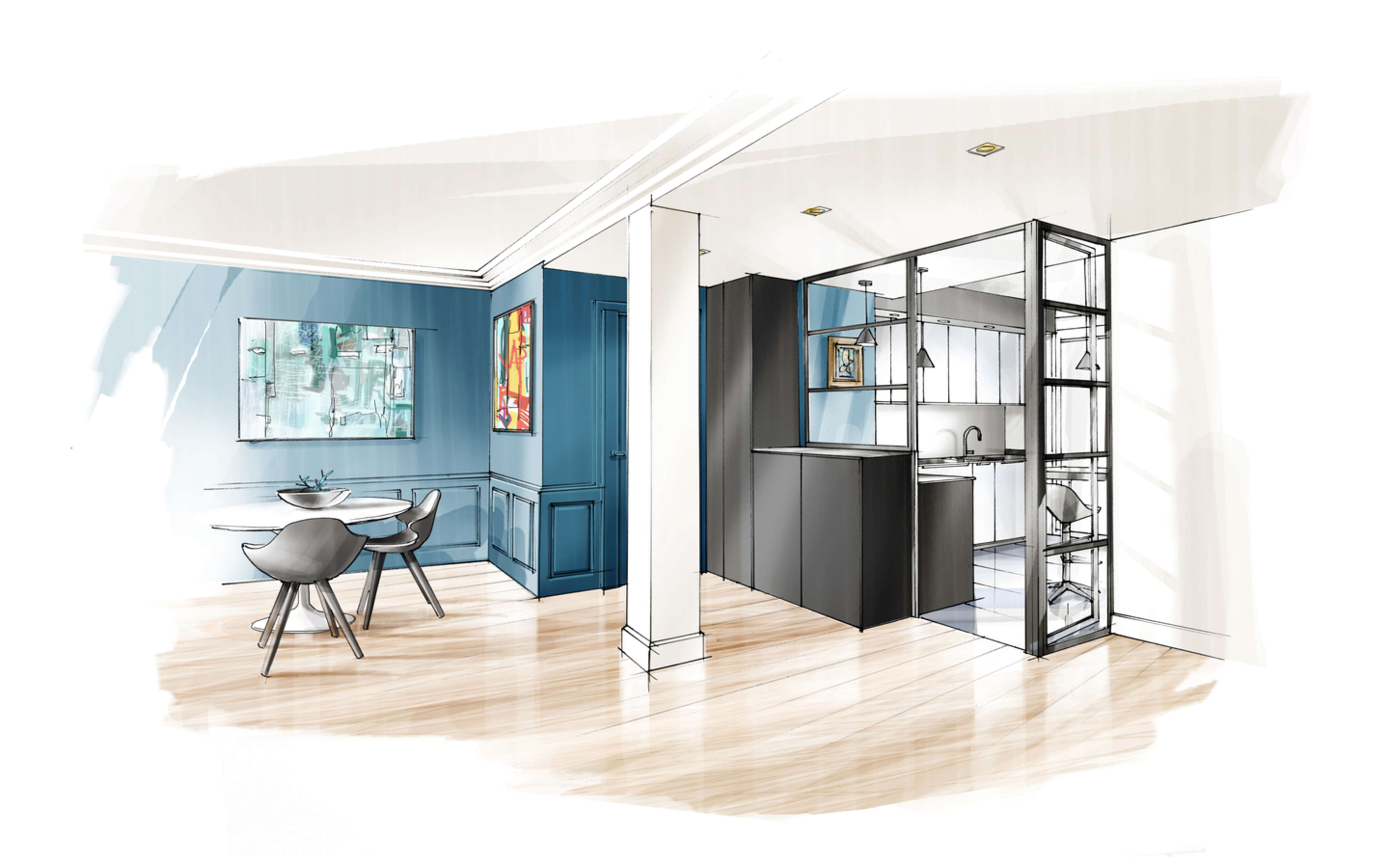 croquis-projet-renovation-appartement-perene-lyon6 croquis-projet-renovation-appartement-perene-lyon6