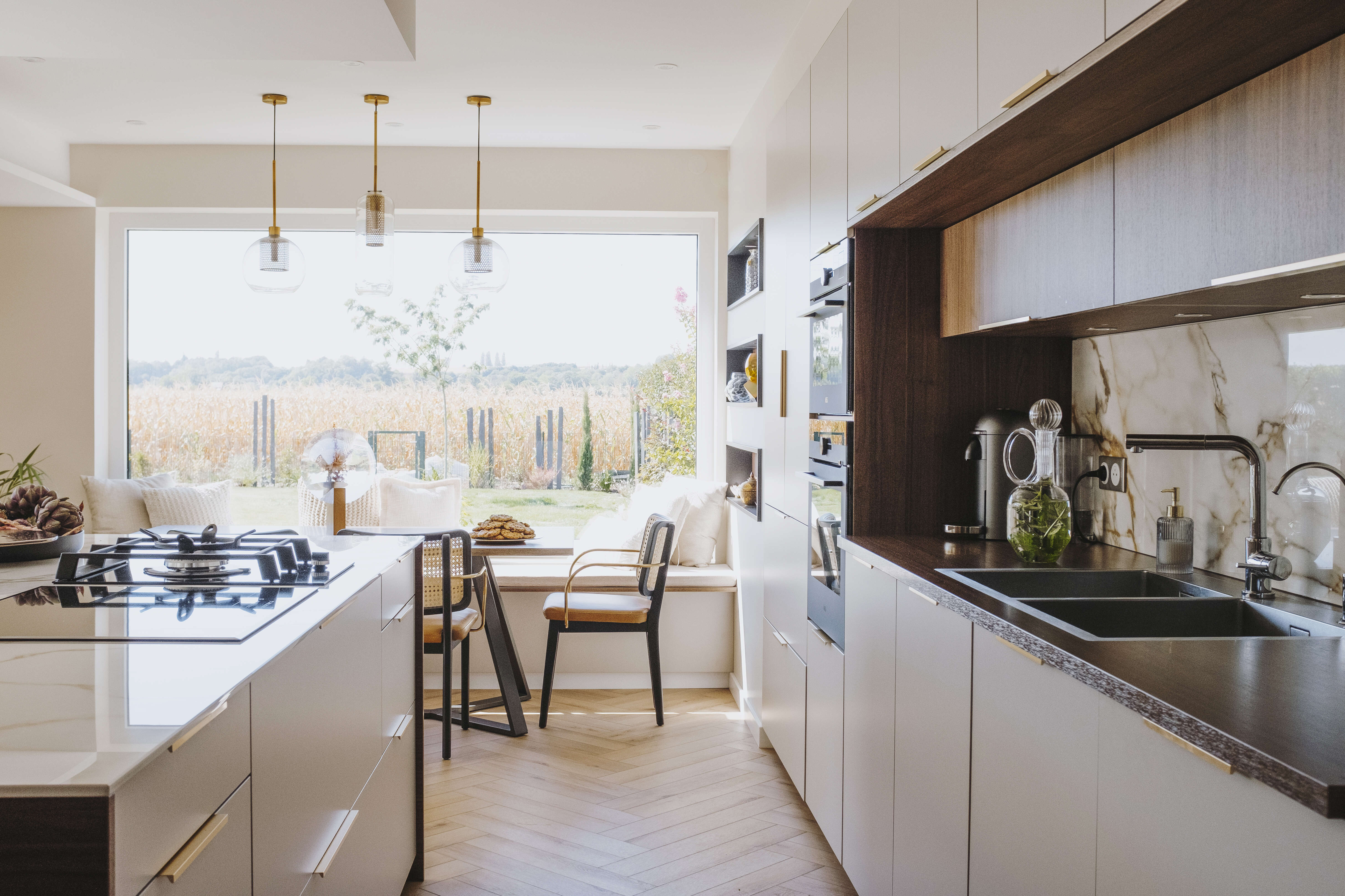 cuisine-ilot-blanc-bois-design-perene cuisine-ilot-blanc-bois-design-perene