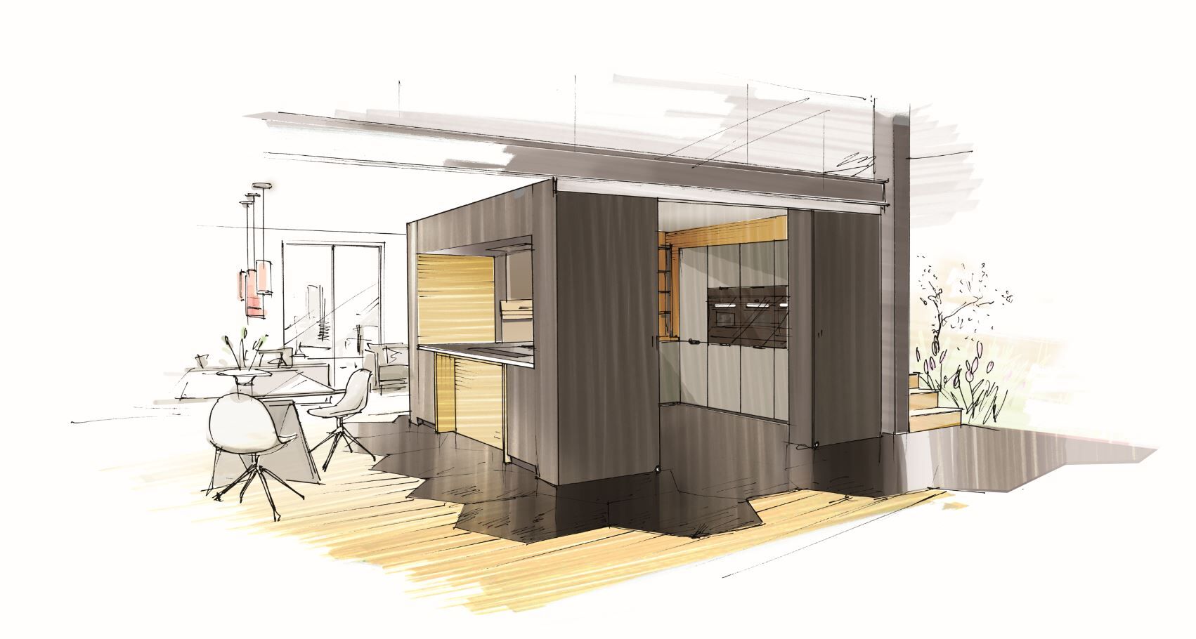 croquis-renovation-cuisine-penthouse-perene croquis-renovation-cuisine-penthouse-perene