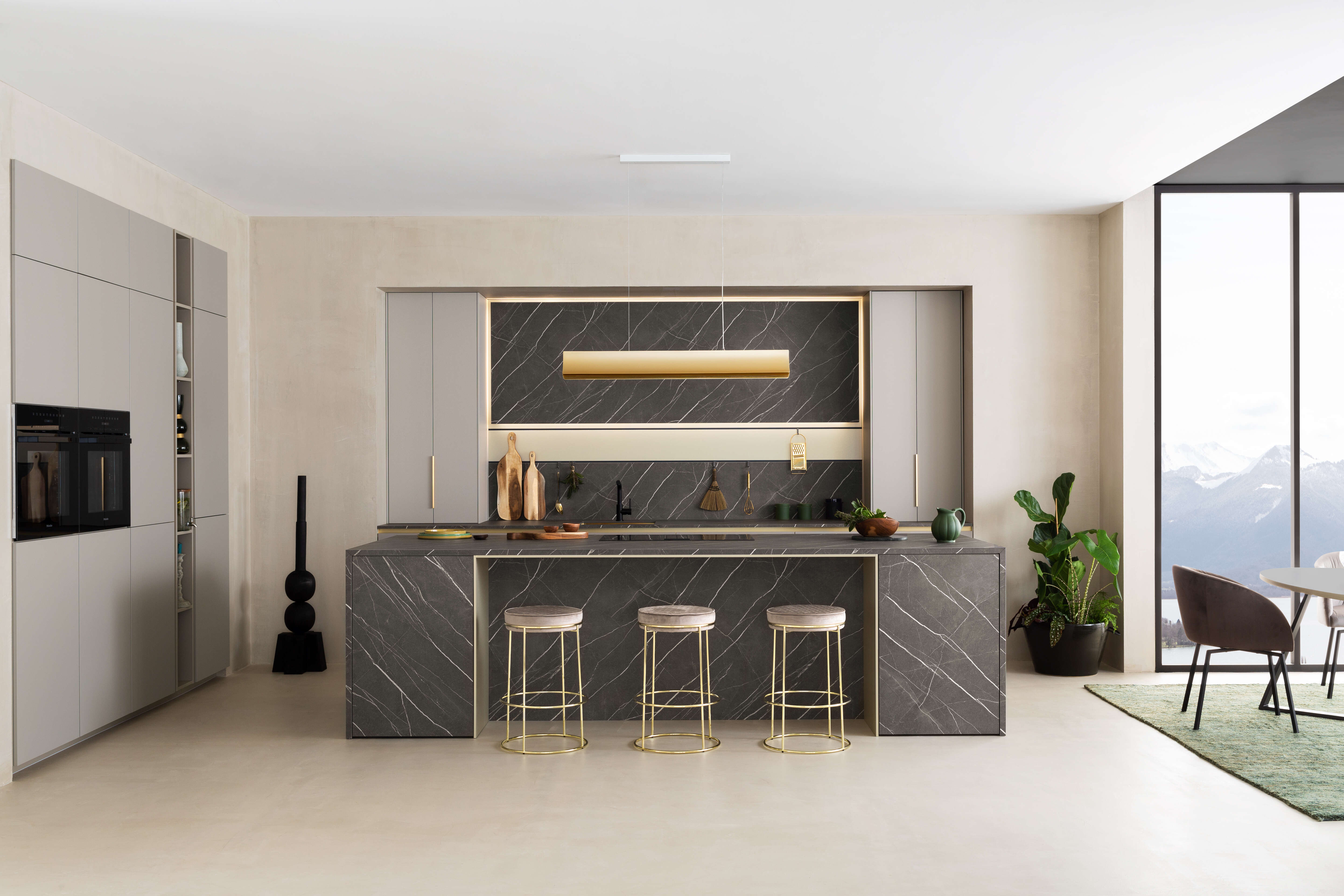 agencement-ilot-cuisine-tabouret-snack-perene agencement-ilot-cuisine-tabouret-snack-perene