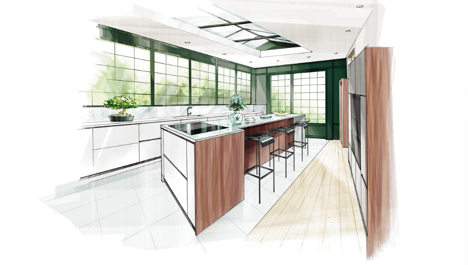 dessin-cuisine verriere-