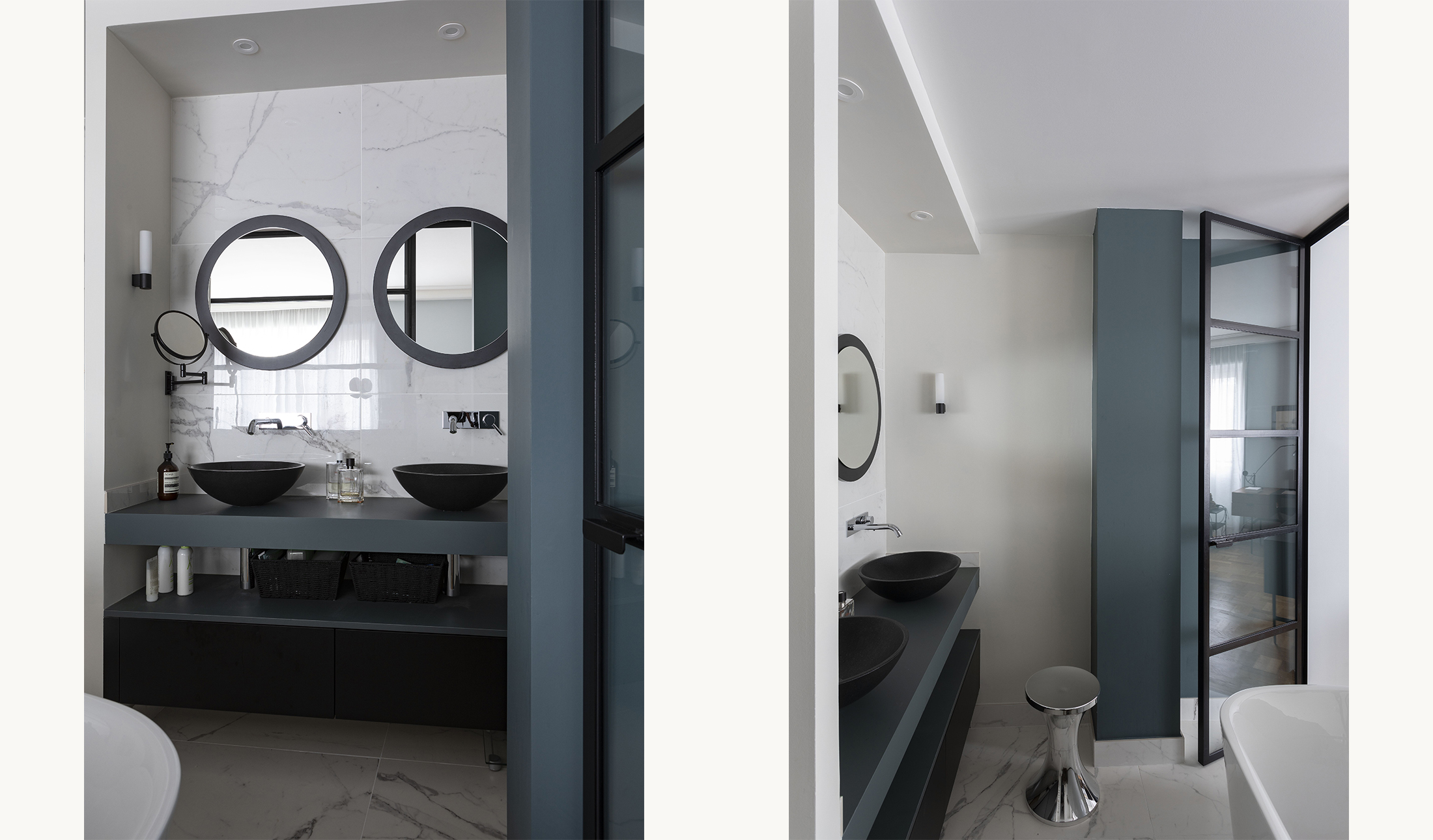 Salle-de-bain-bleue-industrielle-moderne