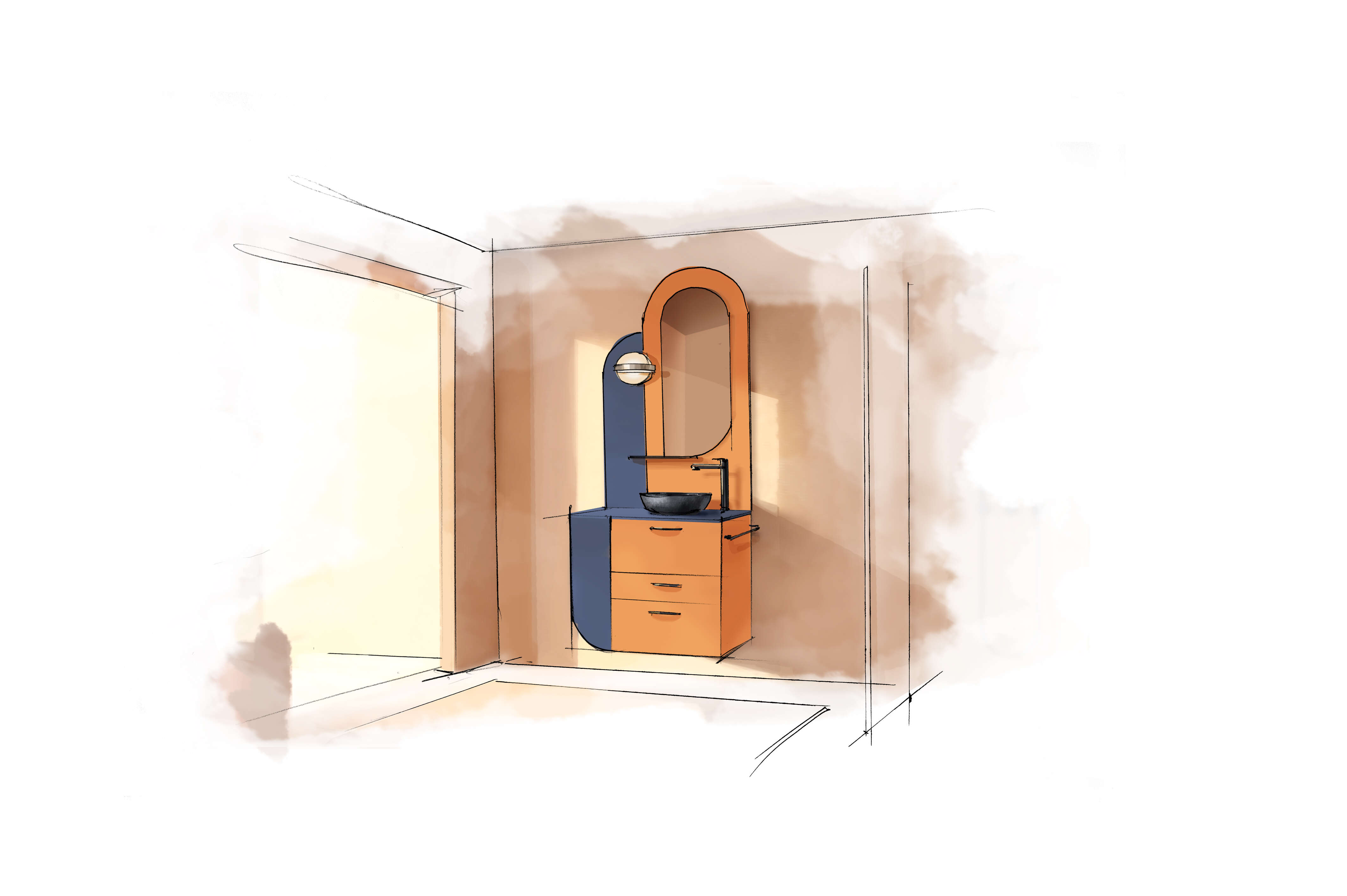 croquis-salle-de-bain-Calypso-jaune-perene