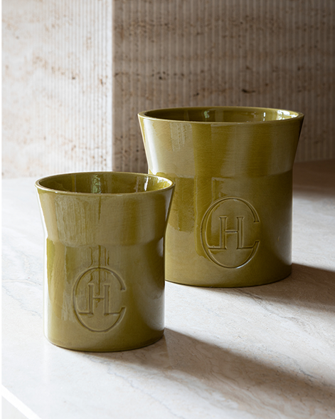 Bougie en céramique artisanale