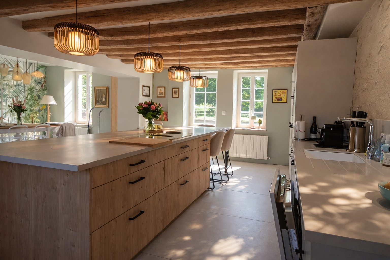 Cuisine intemporelle en bois massif1