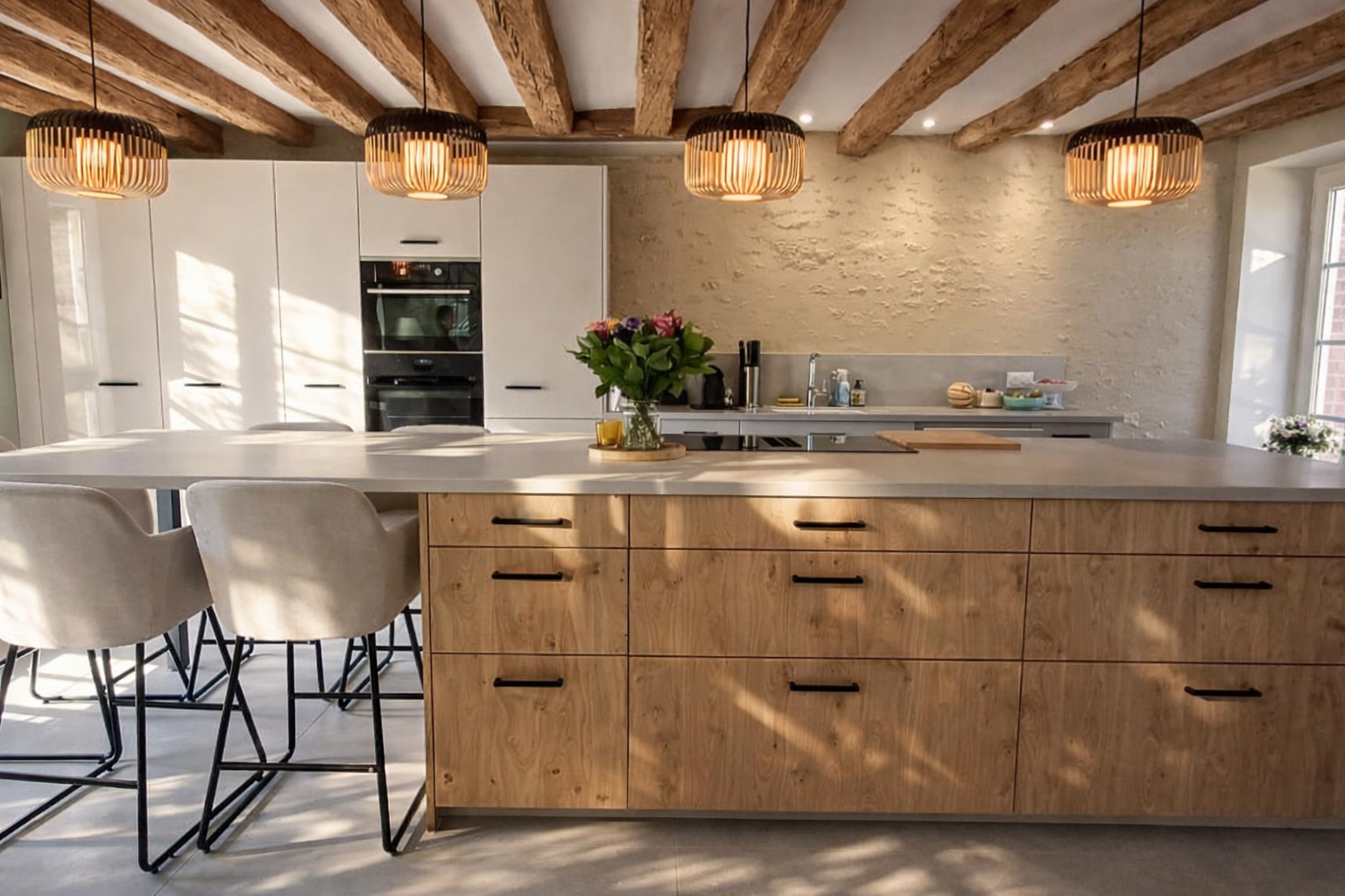 Cuisine intemporelle en bois massif3