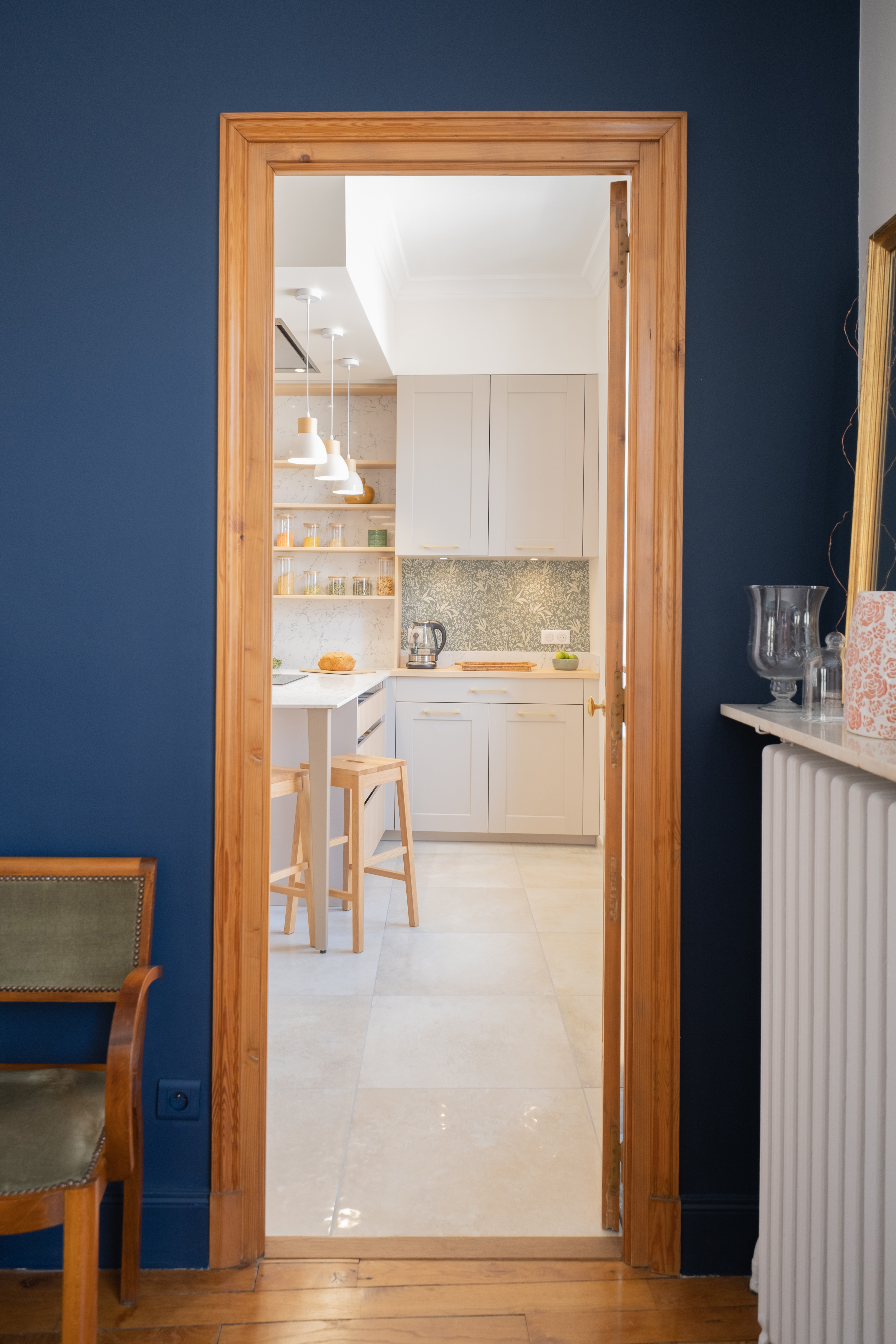 Entree de cuisine en bois