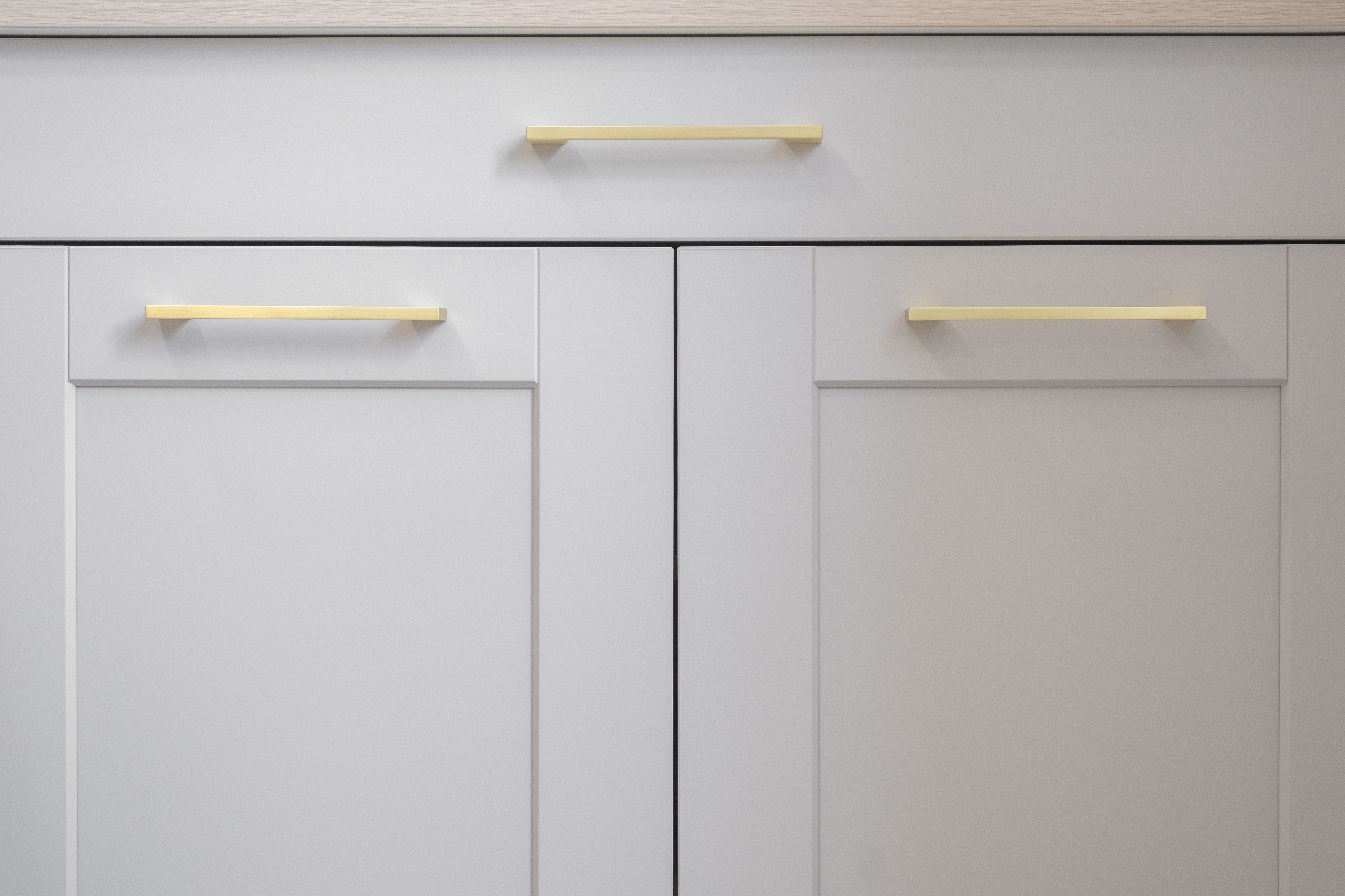 Detail meuble cuisine blanc Shabby Chic