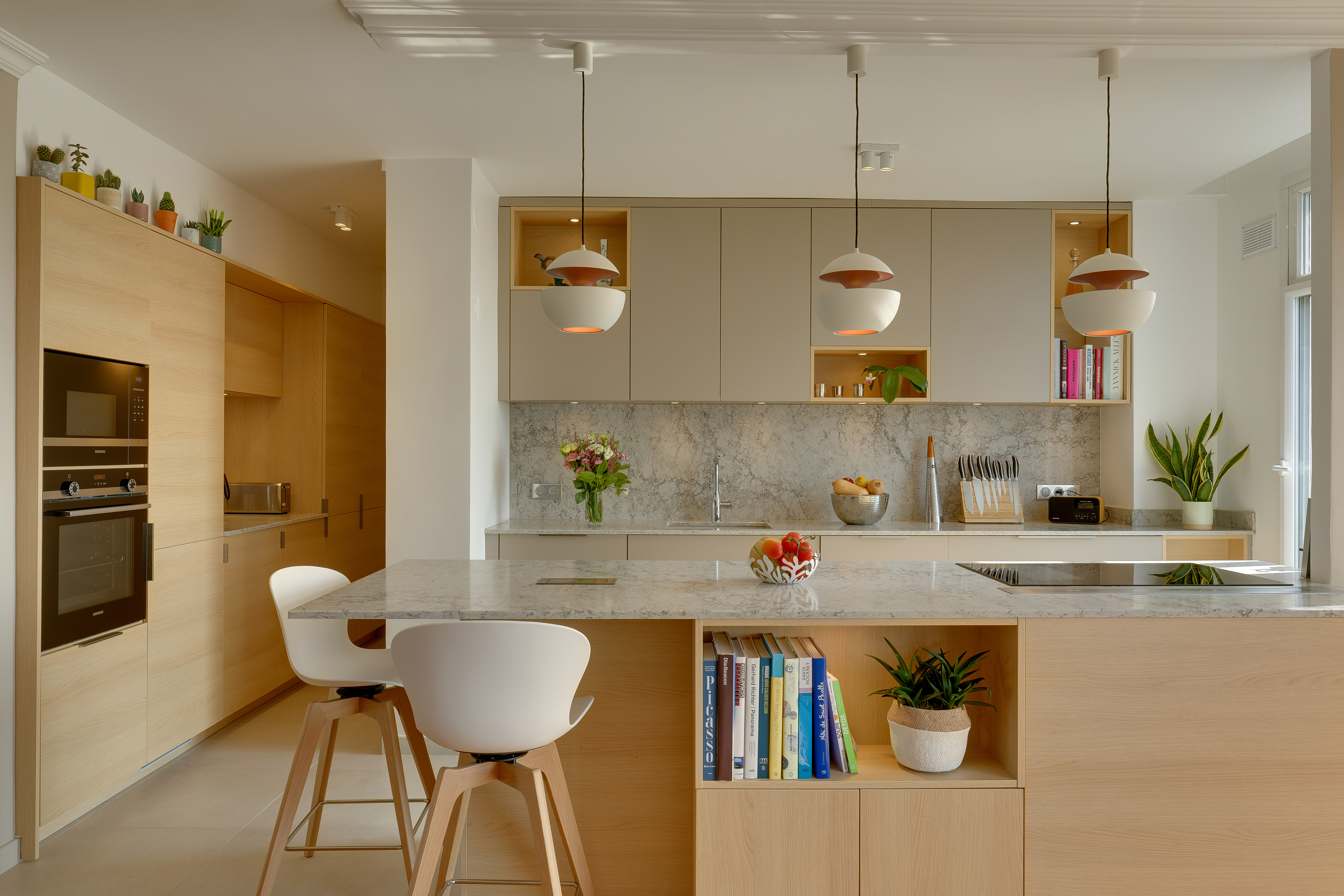 Cuisine ouverte lumineuse perene Domus