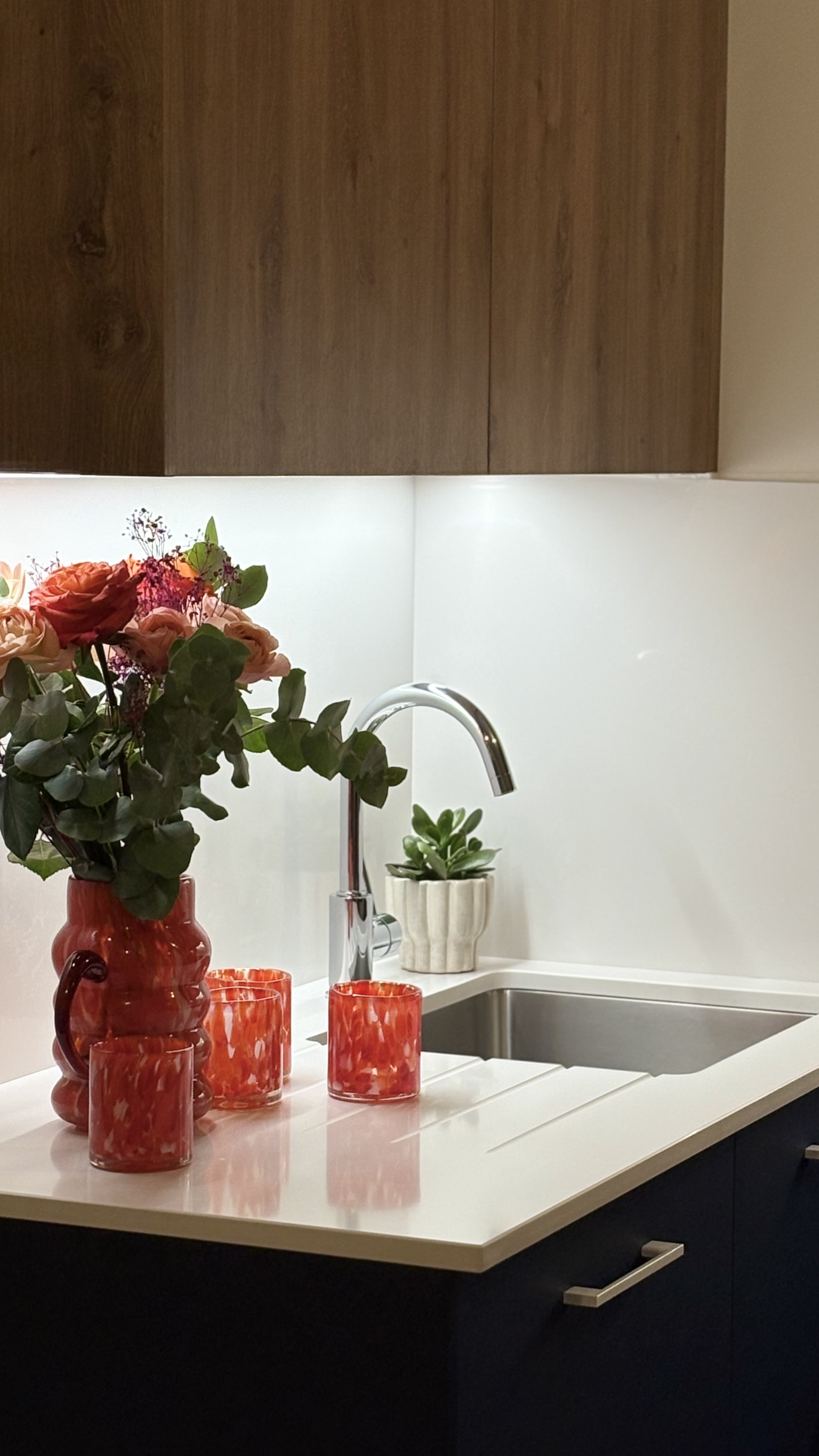 Zoom sur l'évier sous plan