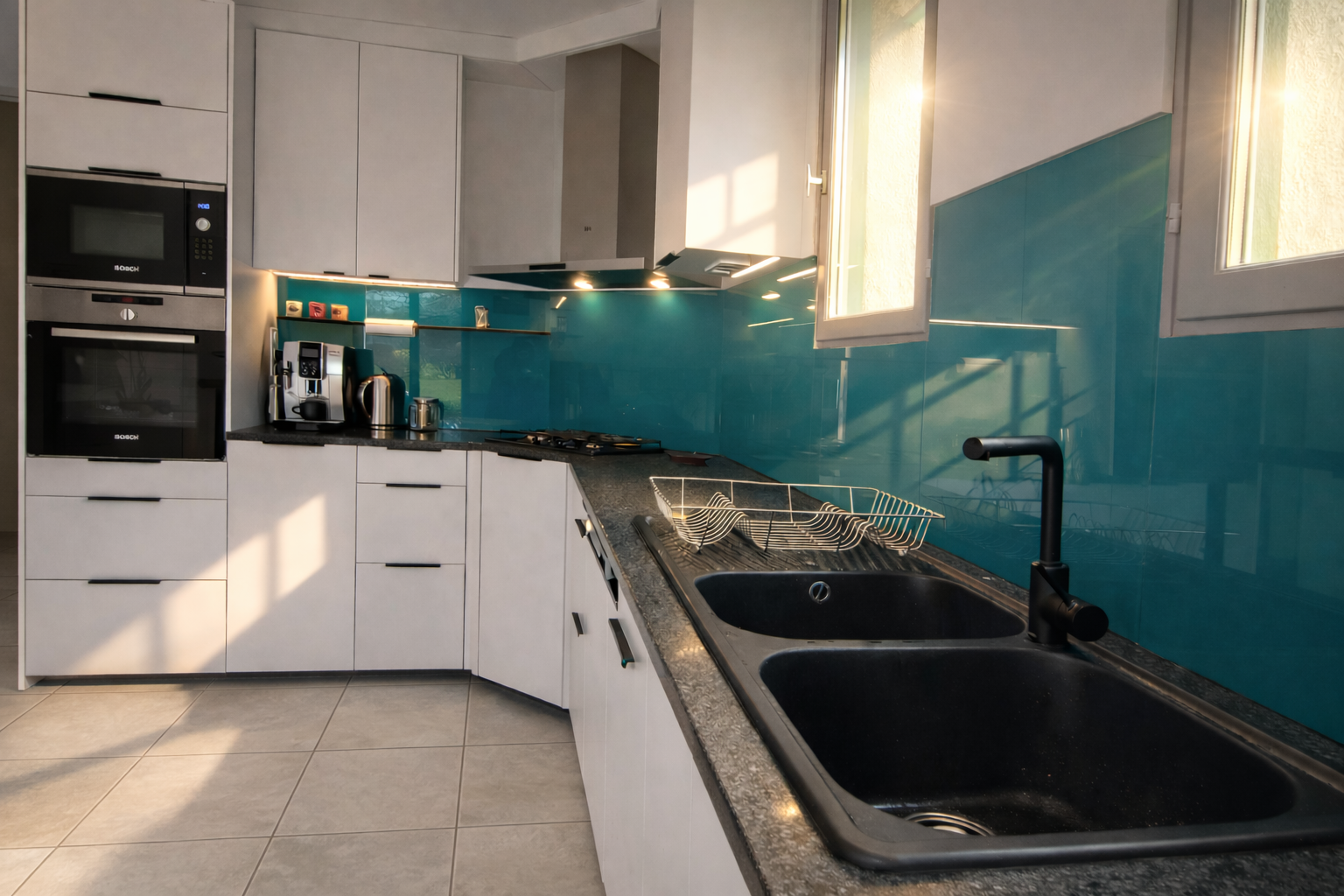 Composition linéaire de la cuisine