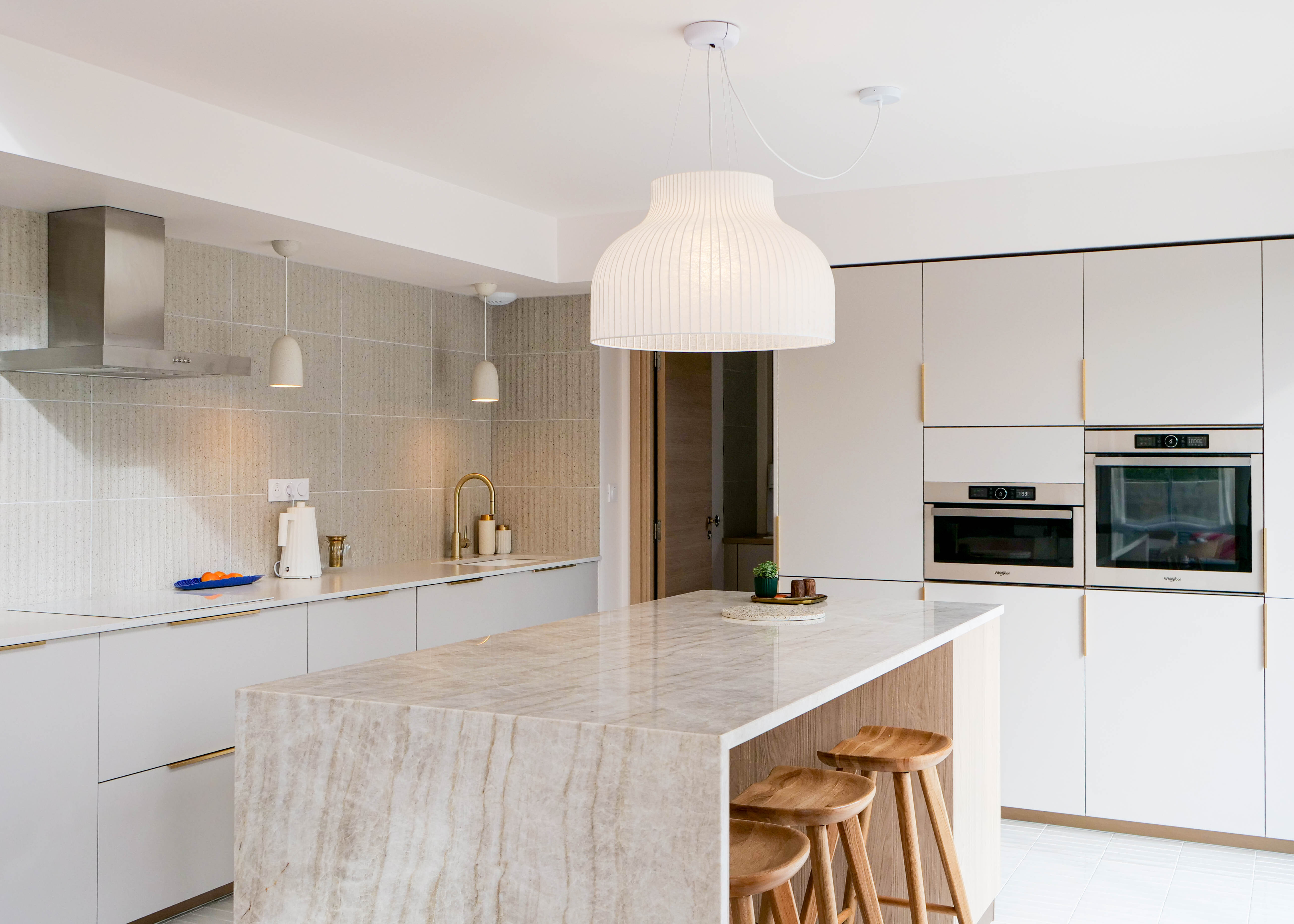 Meubles de cuisine bois beige Perene