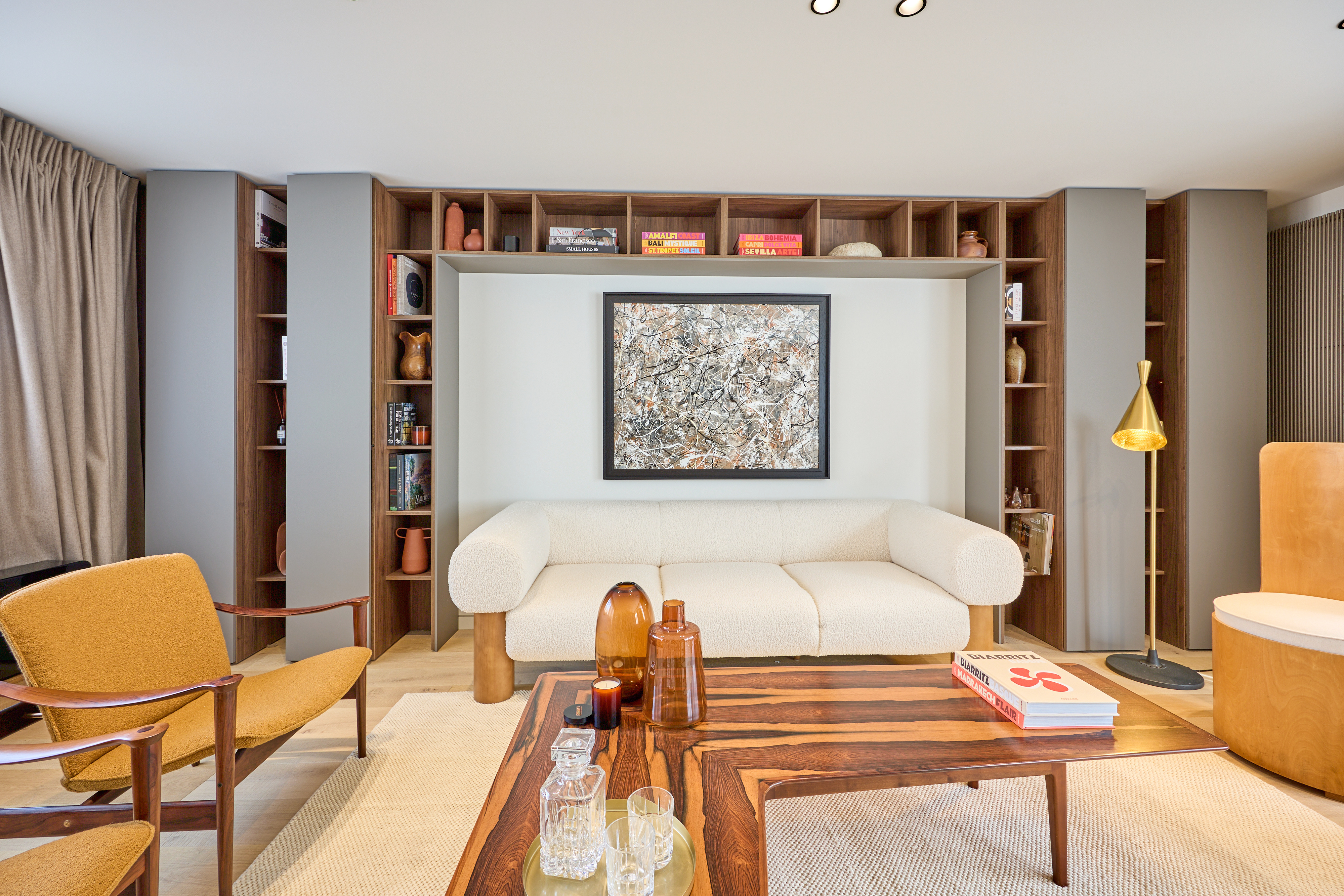 Bibliothèque salon moderne perene