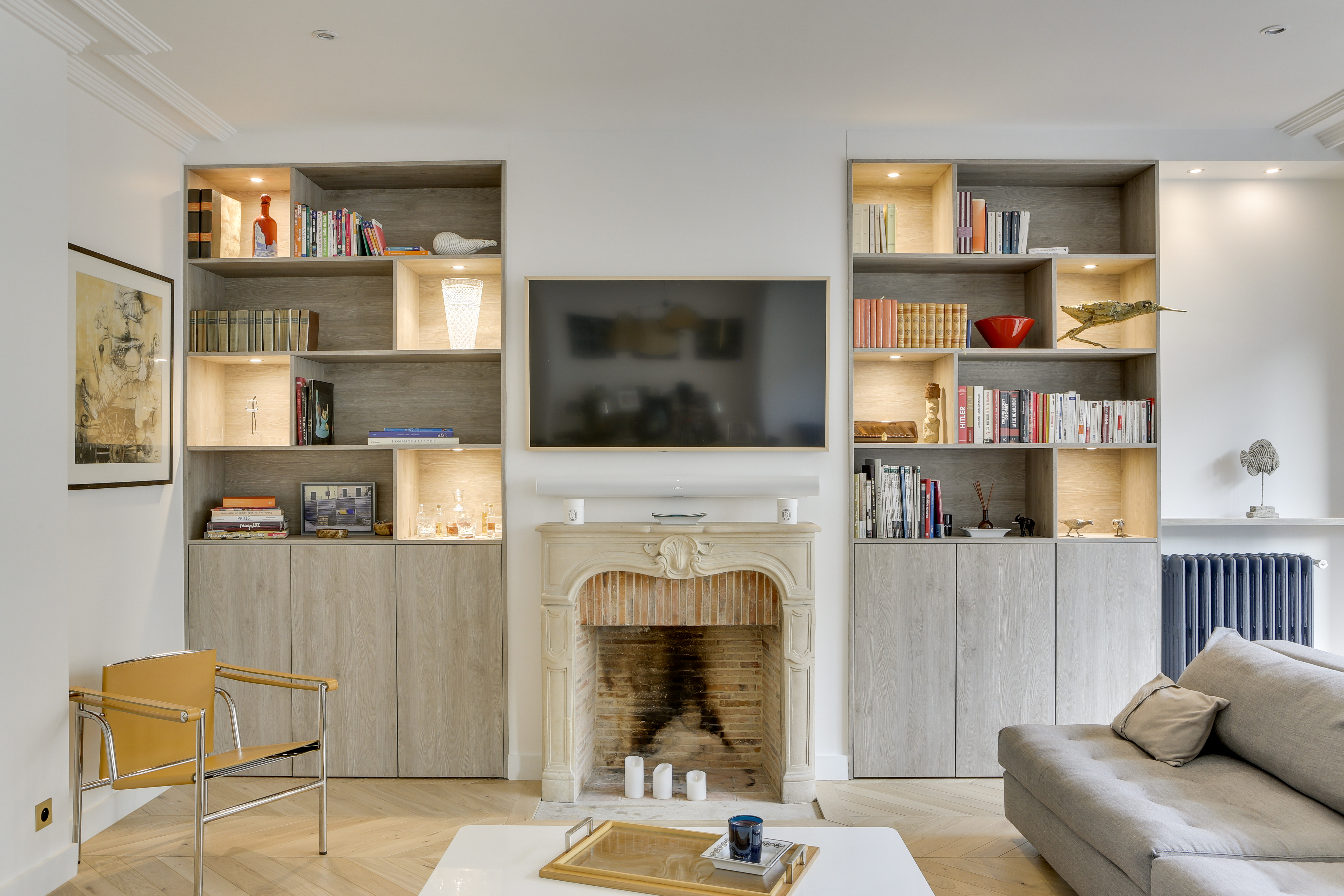 Bibliothèque moderne sur mesure Perene