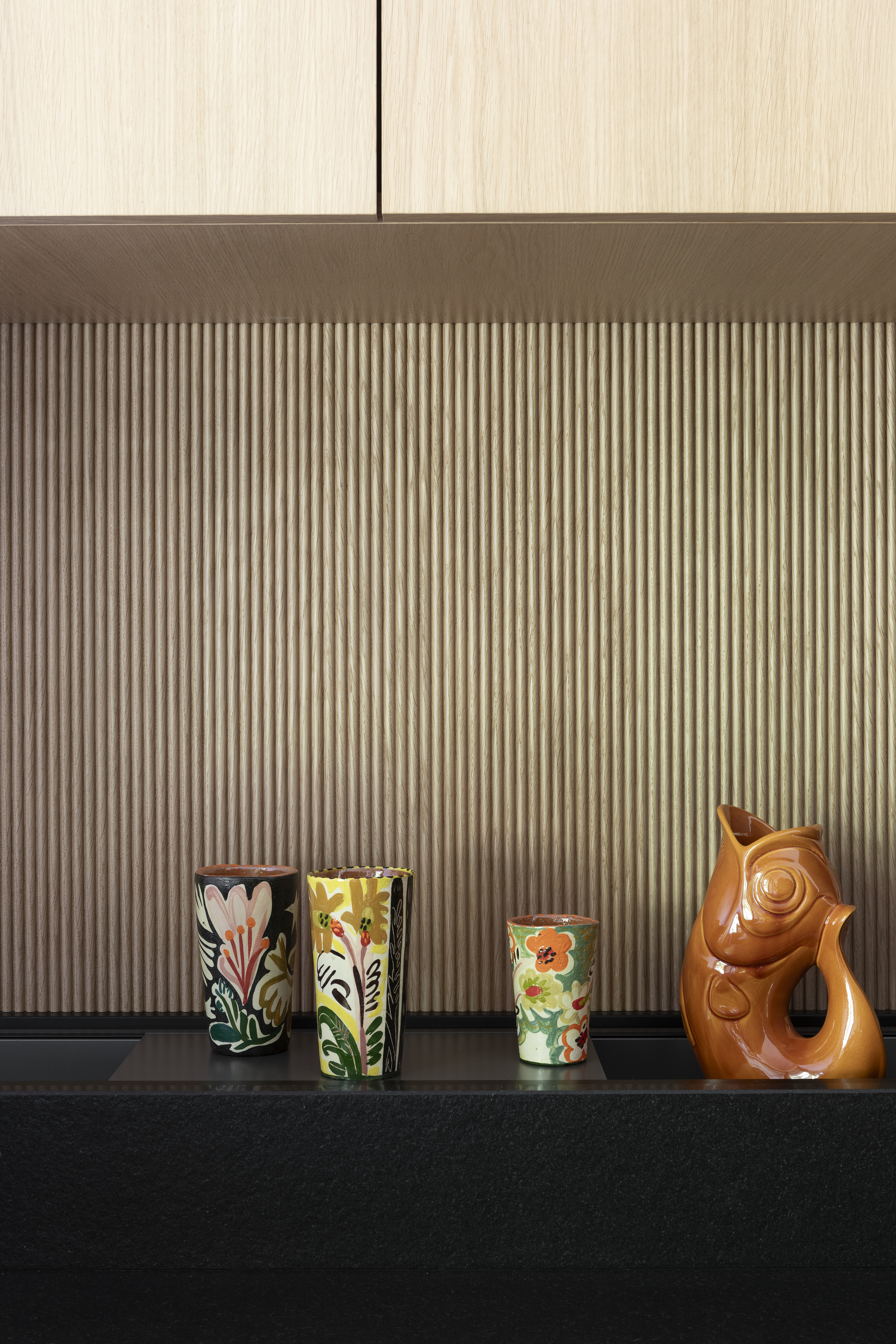 Objet decoration cuisine Charolles bois noir